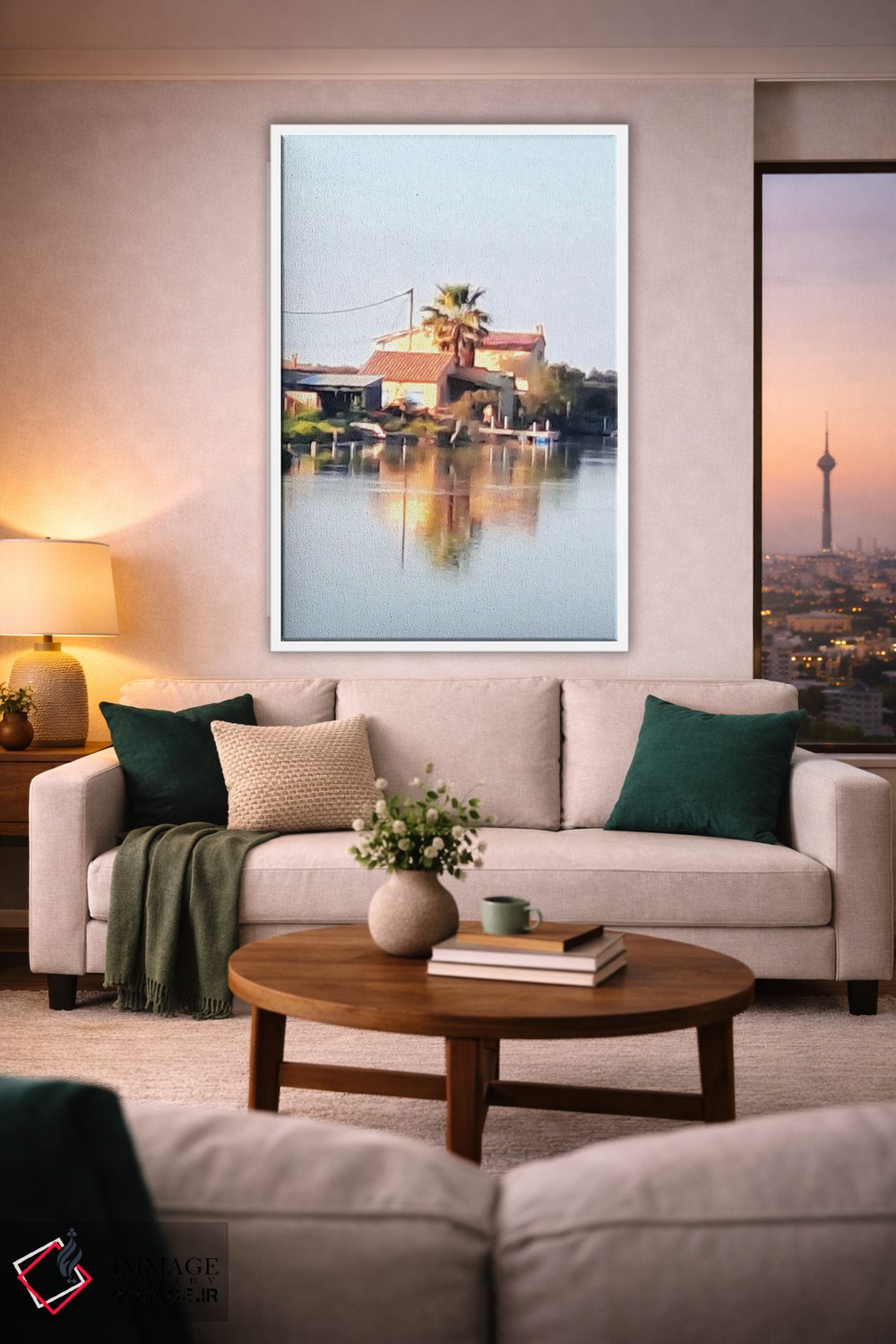 تابلو دکوراتیو خانه کنار دریا در فرانسه اثر ژان-نوئل لو ژونتر - D1W