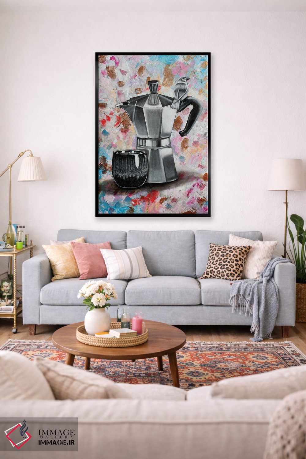 تابلو دکوراتیو قهوه صبحگاهی اثر جونیر ناوارو - D2B
