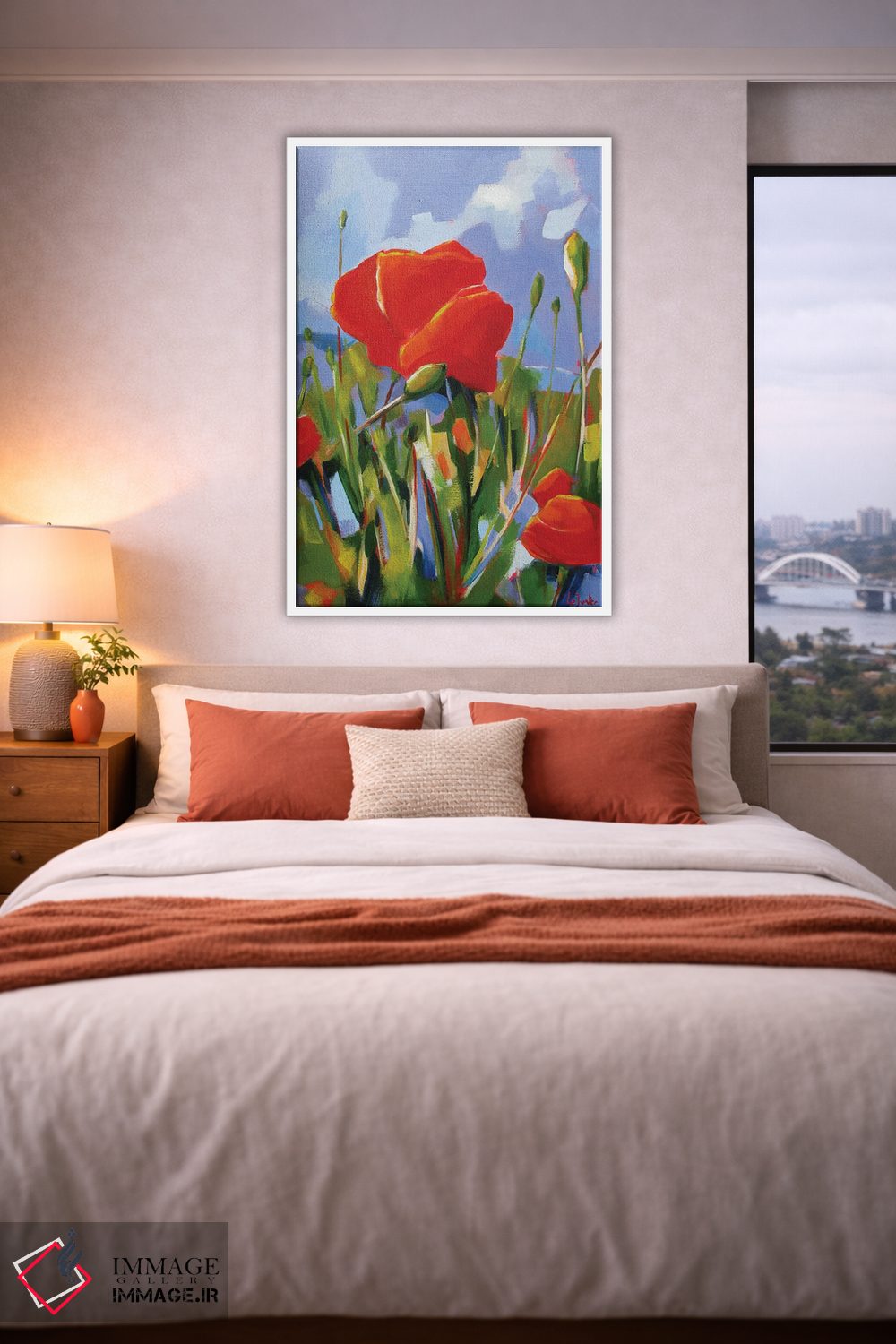 تابلو دکوراتیو شقایق ها اثر ژان-نوئل لو ژونتر - D3W