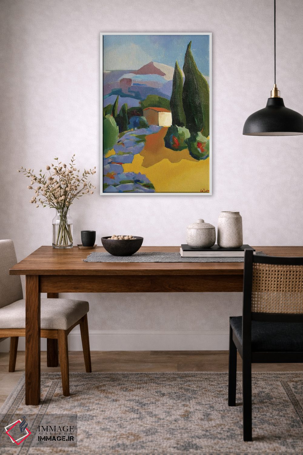 تابلو دکوراتیو کلبه روستایی قدیمی در پروانس اثر ژان-نوئل لو ژونتر - D3W