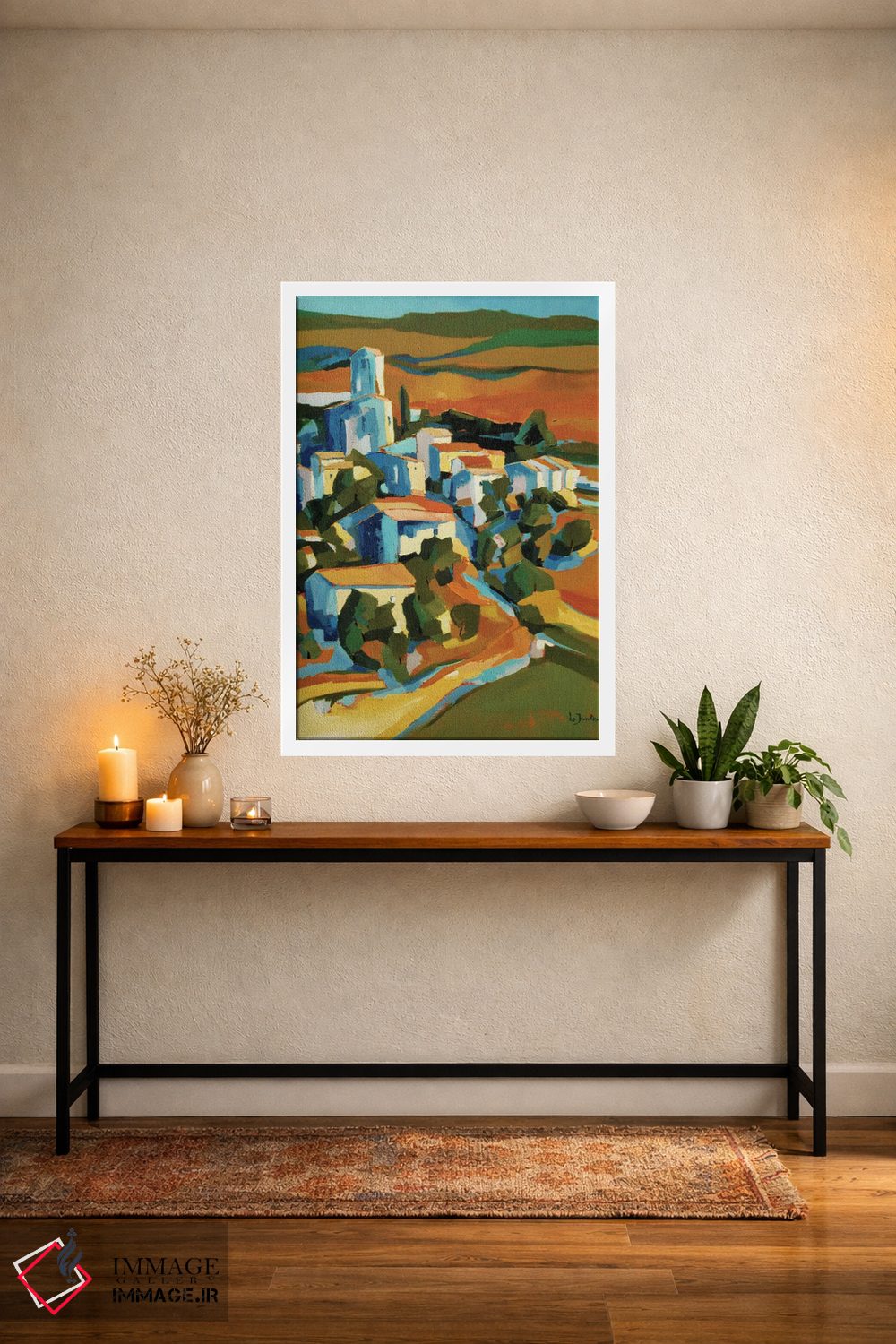 تابلو دکوراتیو A Village In Southern France,سنت-ژان-دو-کوکول، روستای… اثر ژان-نوئل لو ژونتر - D2W