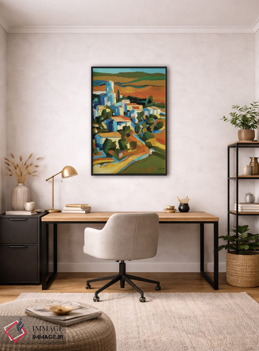 تابلو دکوراتیو A Village In Southern France,سنت-ژان-دو-کوکول، روستای… اثر ژان-نوئل لو ژونتر - D4B