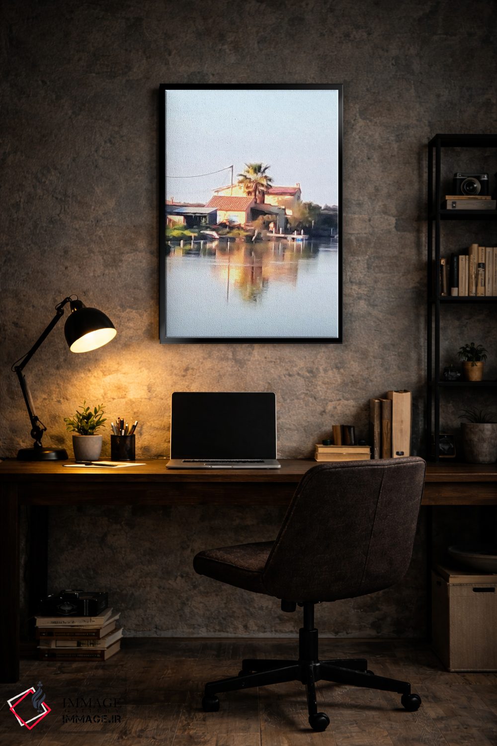 تابلو دکوراتیو خانه کنار دریا در فرانسه اثر ژان-نوئل لو ژونتر - D6B