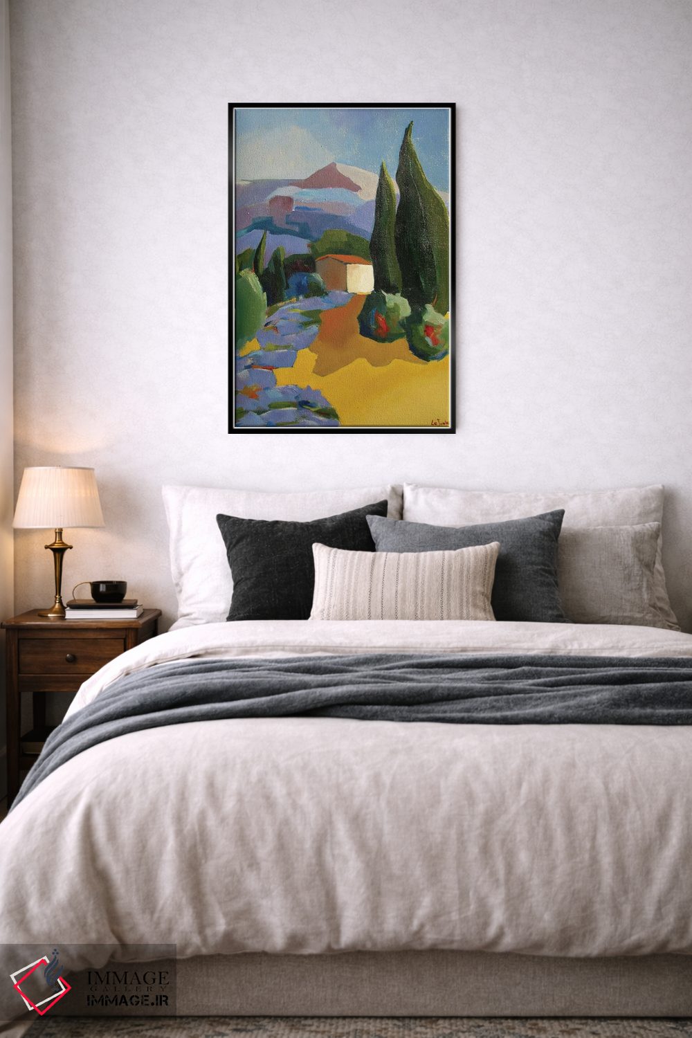 تابلو دکوراتیو کلبه روستایی قدیمی در پروانس اثر ژان-نوئل لو ژونتر - D6B