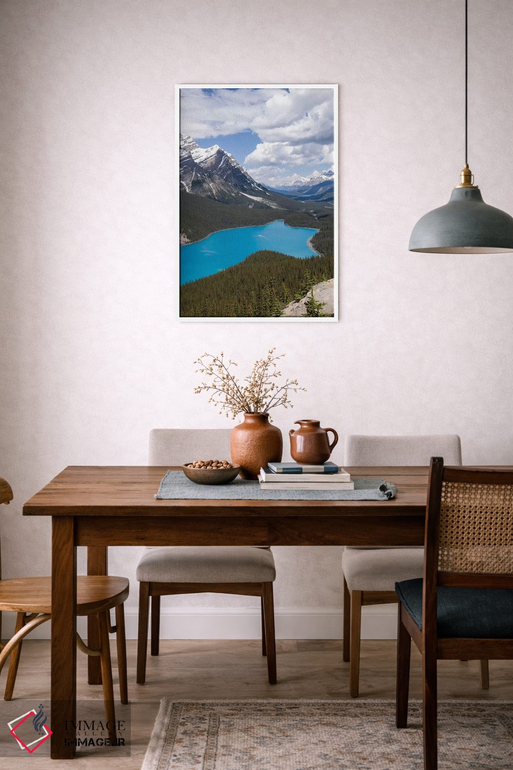 تابلو دکوراتیو Banff National Park, Alberta, Canada,دریاچه پیتو در امتداد ج… اثر جنت هورتون - D5W
