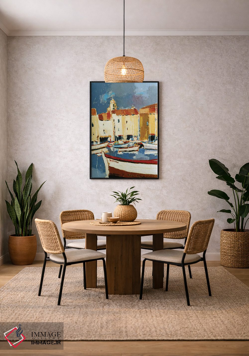 تابلو دکوراتیو سن-تروپه در پروانس اثر ژان-نوئل لو ژونتر - D5B