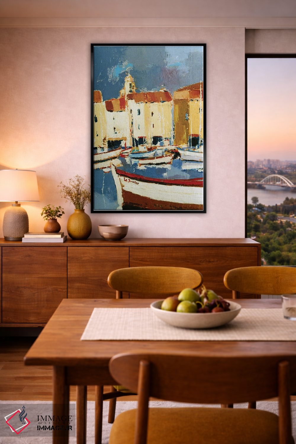 تابلو دکوراتیو سن-تروپه در پروانس اثر ژان-نوئل لو ژونتر - D6B