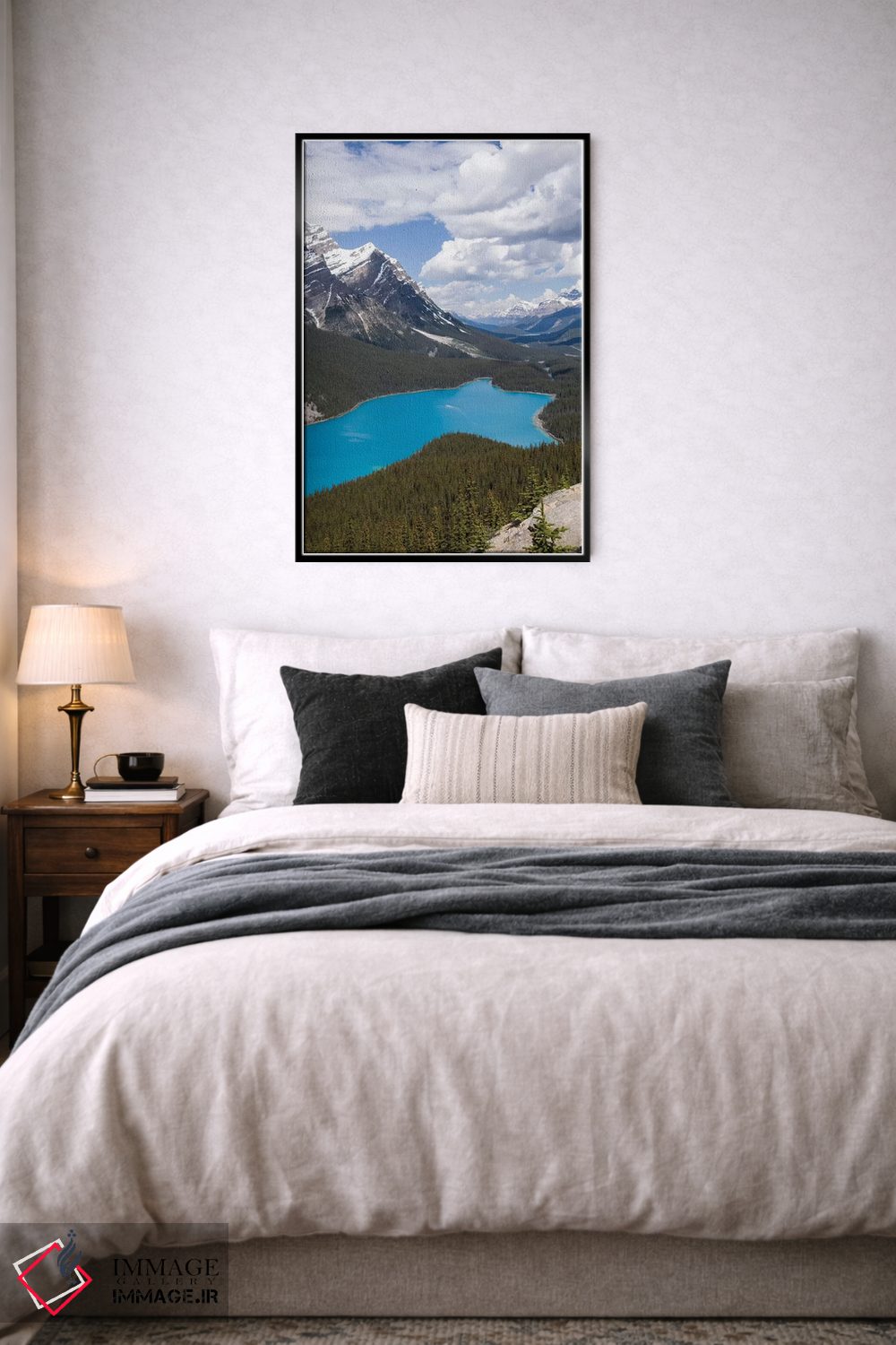 تابلو دکوراتیو Banff National Park, Alberta, Canada,دریاچه پیتو در امتداد ج… اثر جنت هورتون - D6B