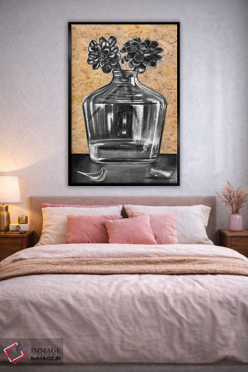 تابلو دکوراتیو طبیعت بی جان ساکولنت ها اثر جونیر ناوارو - D2B