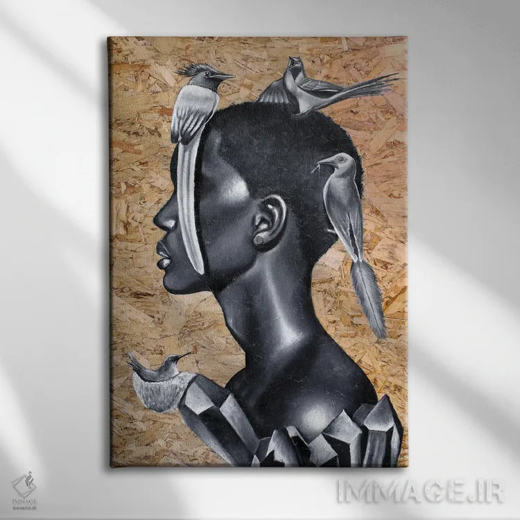 تابلو دکوراتیو تعادل اثر جونیر ناوارو - نمای روبهرو روی دیوار