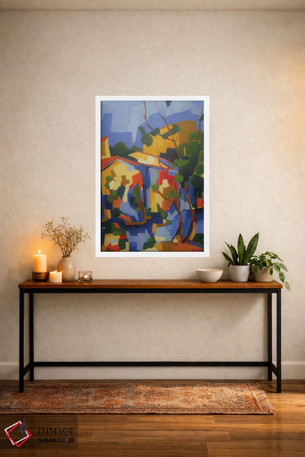 تابلو دکوراتیو خانه های کنار رودخانه اثر ژان-نوئل لو ژونتر - D2W