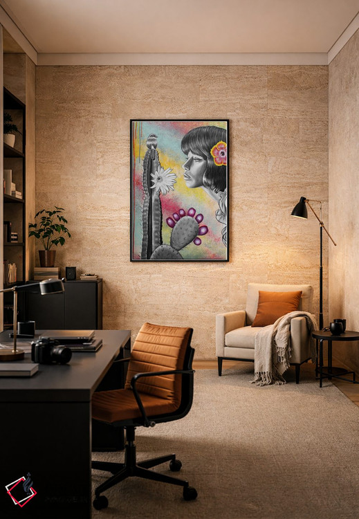 تابلو دکوراتیو ریشه هایم اثر جونیر ناوارو - D6B