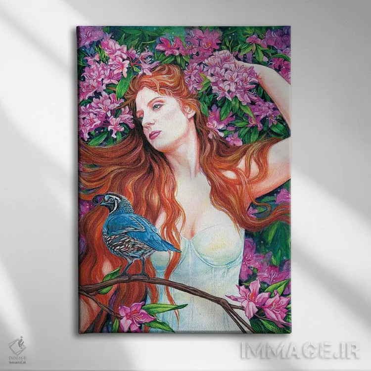 تابلو دکوراتیو بلدرچین اثر جین استار ویلز - نمای روبهرو روی دیوار