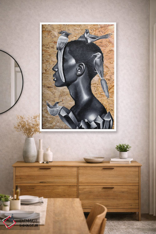 تابلو دکوراتیو تعادل اثر جونیر ناوارو - D1W