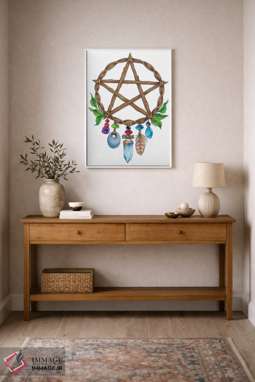 تابلو دکوراتیو افسون پنج پر اثر جین استار ویلز - D1W