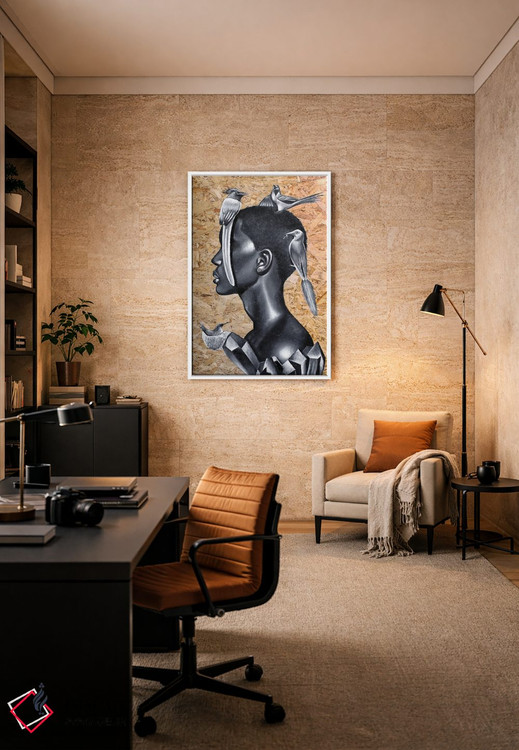 تابلو دکوراتیو تعادل اثر جونیر ناوارو - D4W