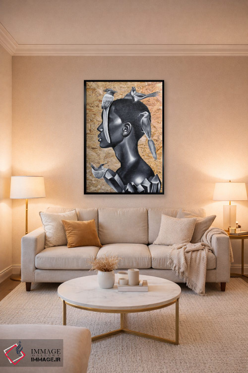 تابلو دکوراتیو تعادل اثر جونیر ناوارو - D3B