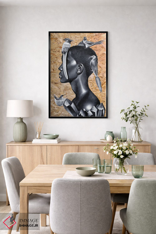 تابلو دکوراتیو تعادل اثر جونیر ناوارو - D6B