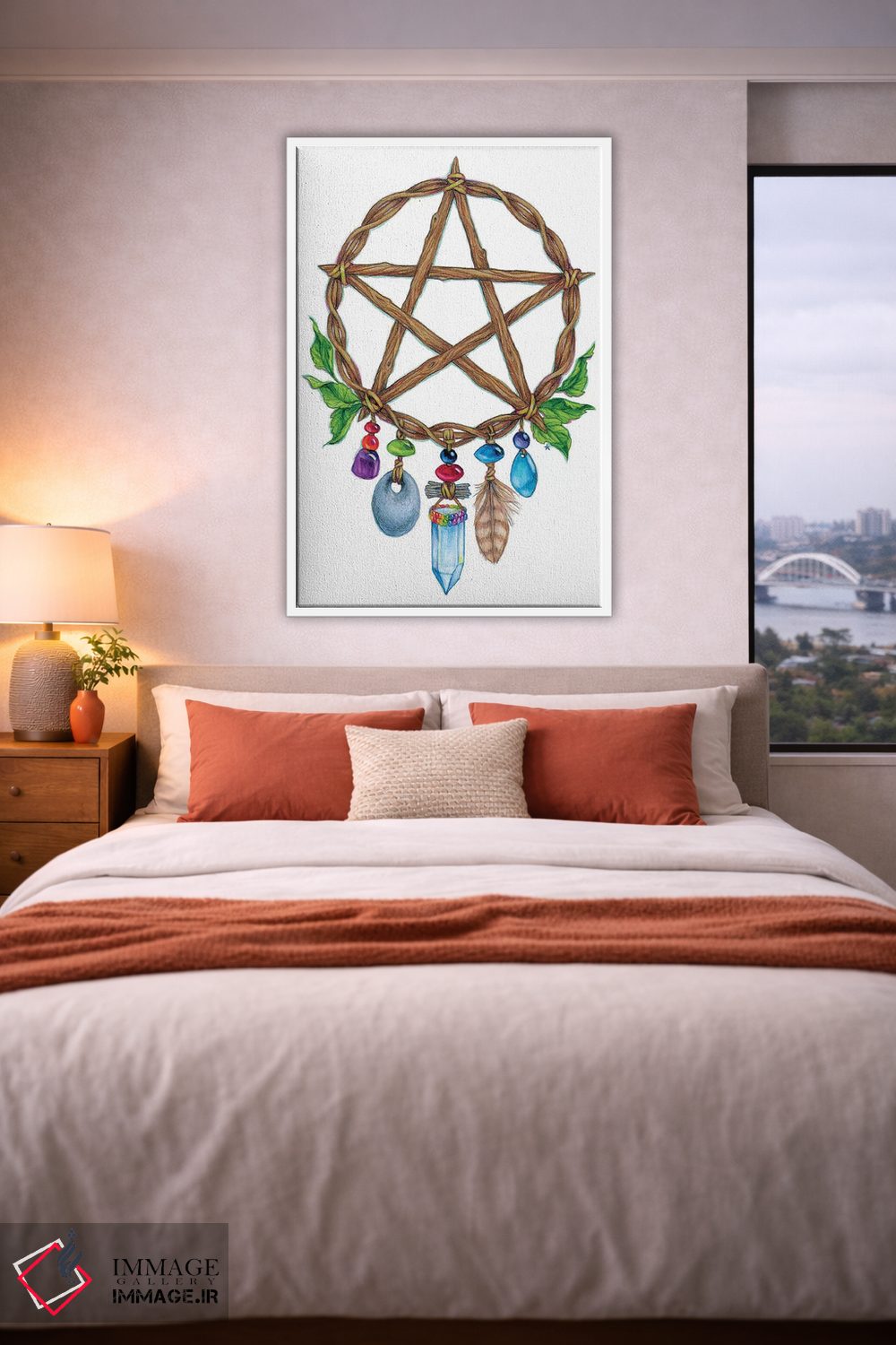 تابلو دکوراتیو افسون پنج پر اثر جین استار ویلز - D3W