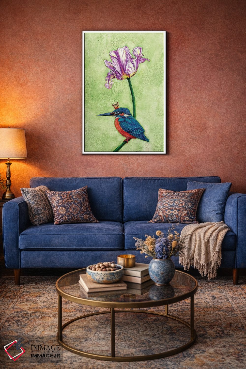 تابلو دکوراتیو مرغ ماهیخوار اثر جین استار ویلز - D3W