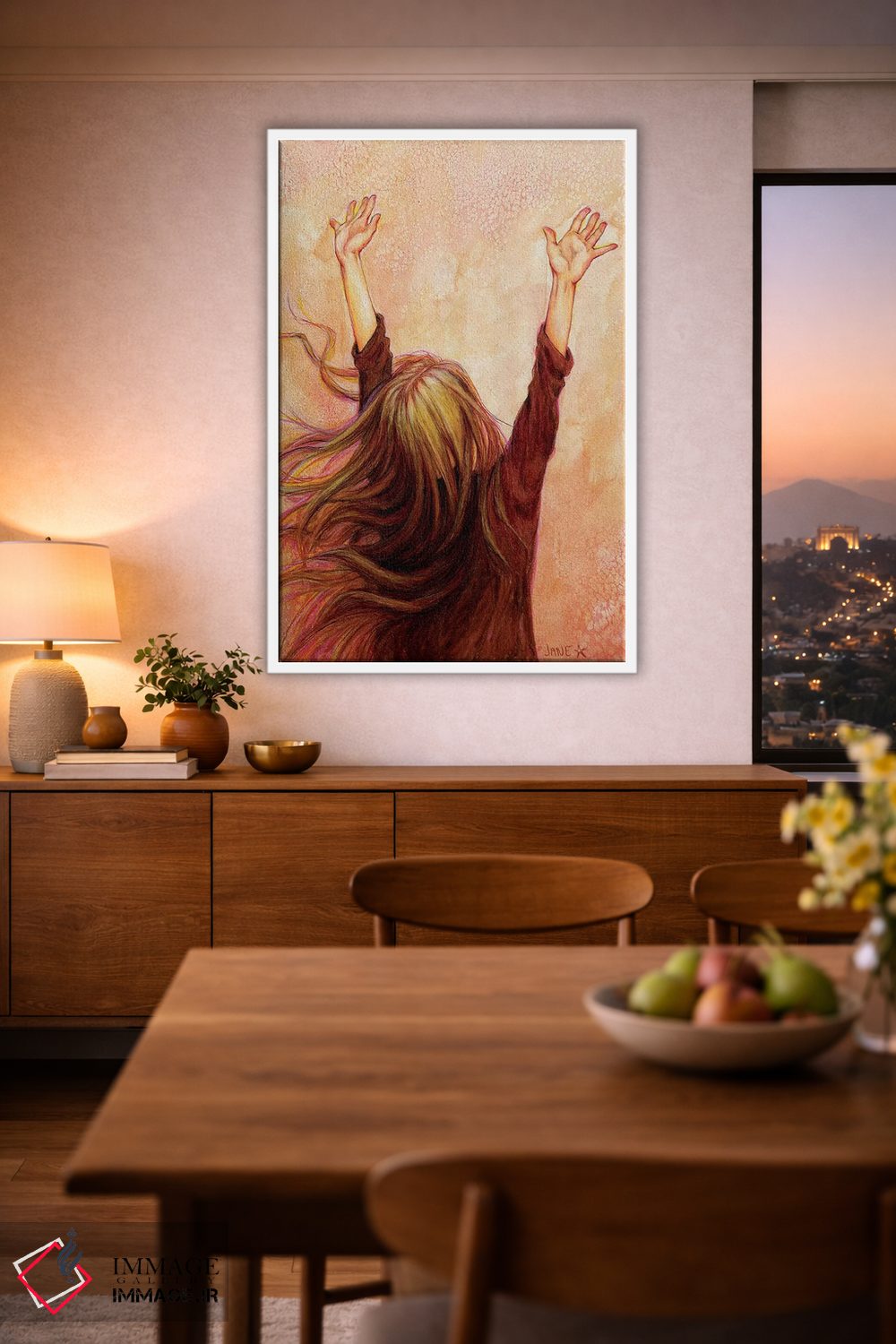 تابلو دکوراتیو دست یافتن اثر جین استار ویلز - D1W