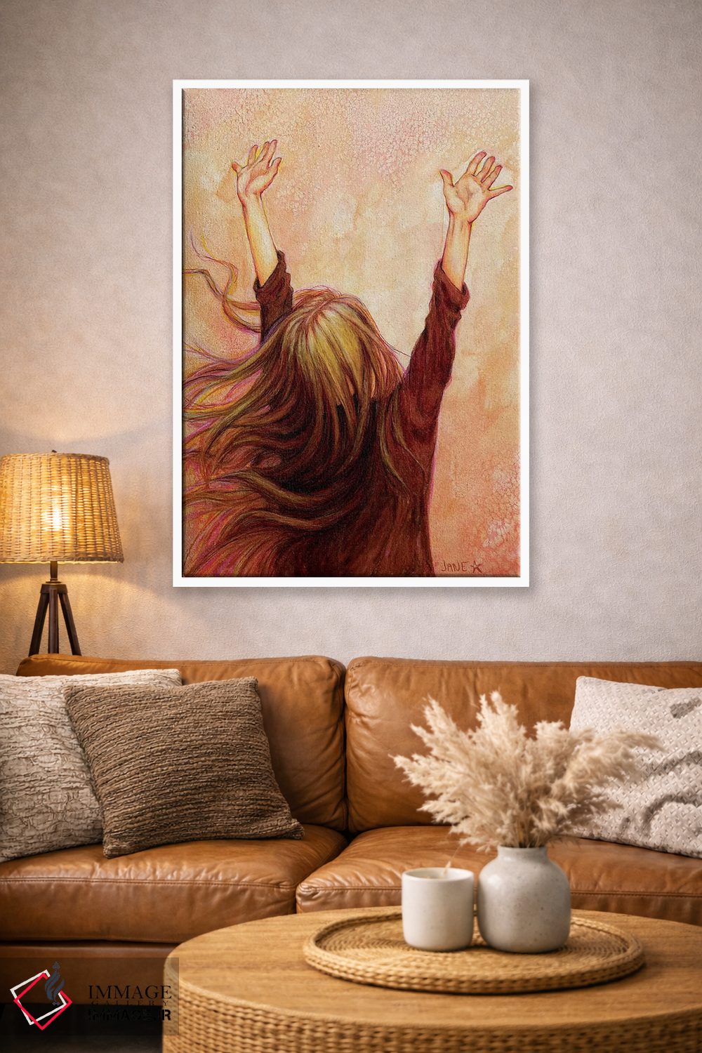 تابلو دکوراتیو دست یافتن اثر جین استار ویلز - D2W