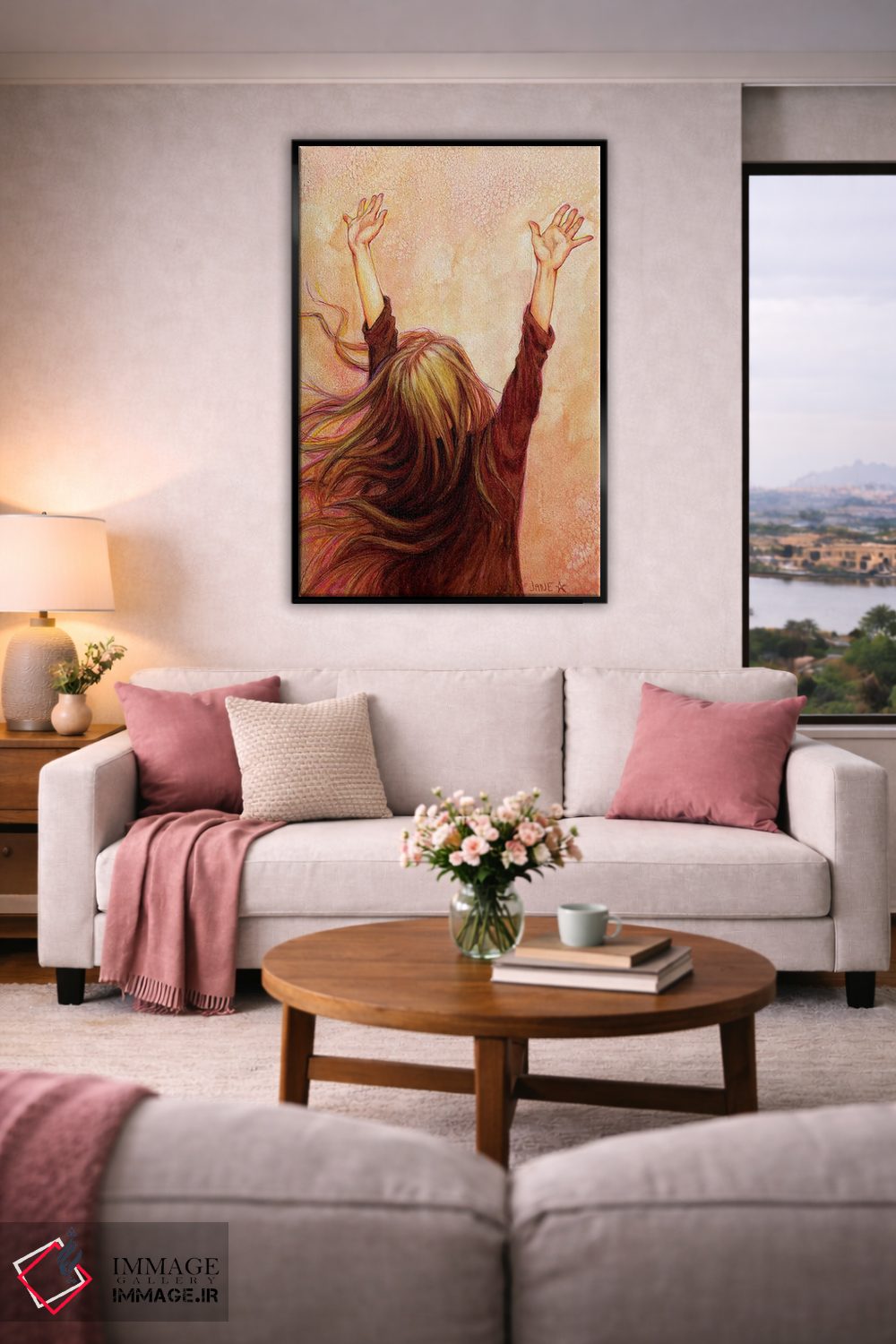 تابلو دکوراتیو دست یافتن اثر جین استار ویلز - D5B