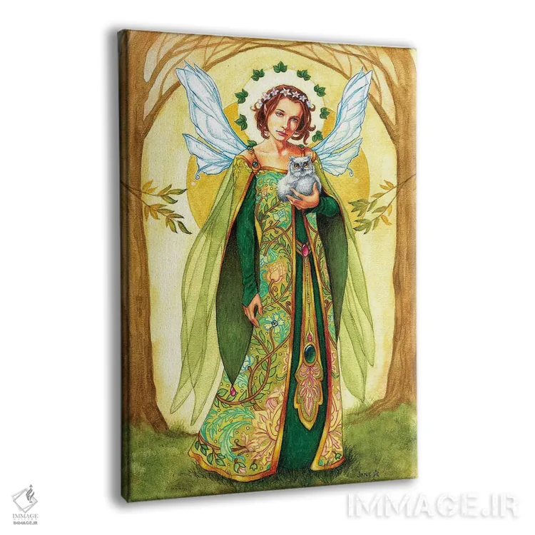 تابلو دکوراتیو جغد کوچک اثر جین استار ویلز - نمای پرسپکتیو محصول