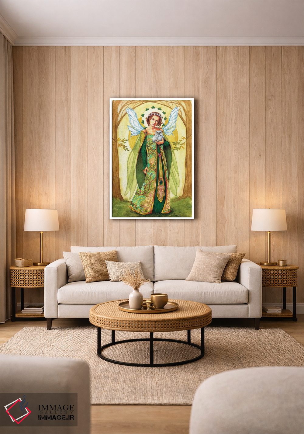 تابلو دکوراتیو جغد کوچک اثر جین استار ویلز - D1W