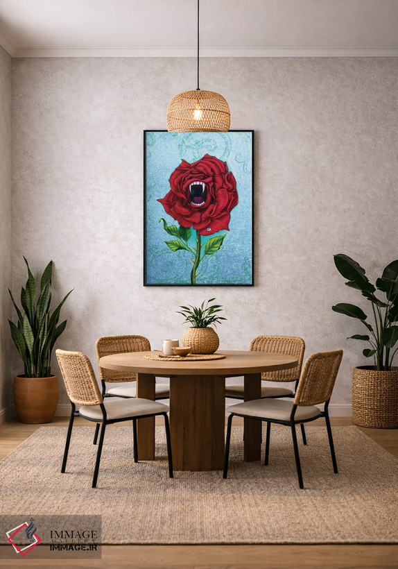 تابلو دکوراتیو رز با نیش اثر جین استار ویلز - D5B