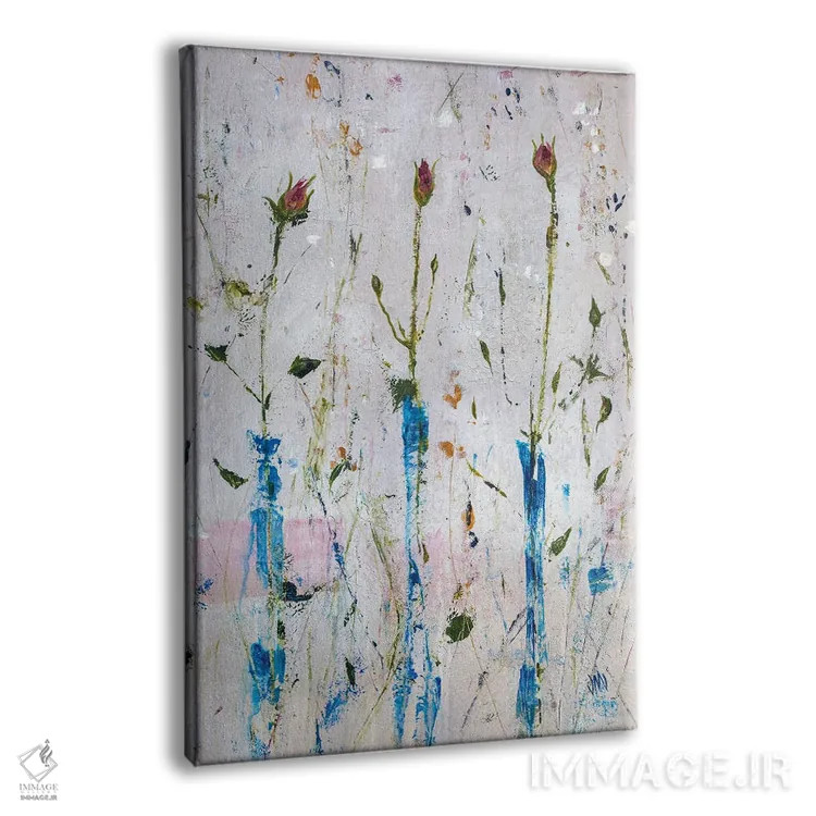 تابلو دکوراتیو سه غنچه اثر جودی ماس - نمای پرسپکتیو محصول