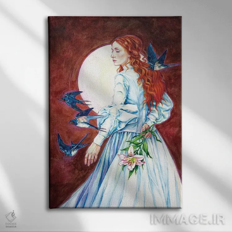 تابلو دکوراتیو پرستوهای طویله اثر جین استار ویلز - نمای روبهرو روی دیوار