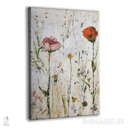 تابلو دکوراتیو سه گل اثر جودی ماس - نمای پرسپکتیو محصول