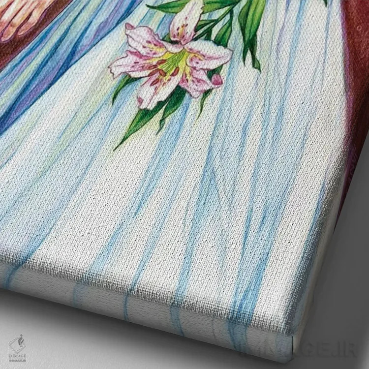 تابلو دکوراتیو پرستوهای طویله اثر جین استار ویلز - نمای نزدیک بافت بوم