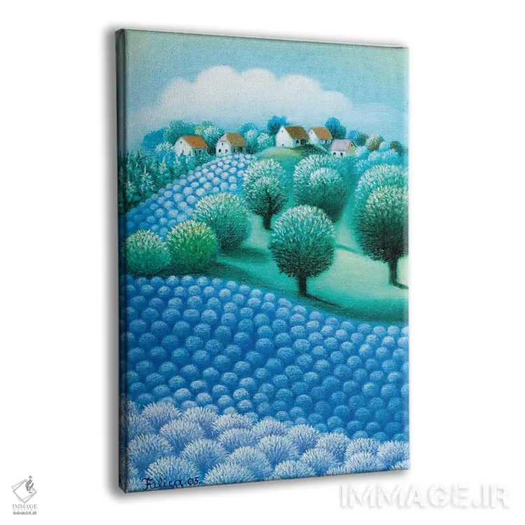 تابلو دکوراتیو عطر آبی اثر جوسیپ فالیچا - نمای پرسپکتیو محصول