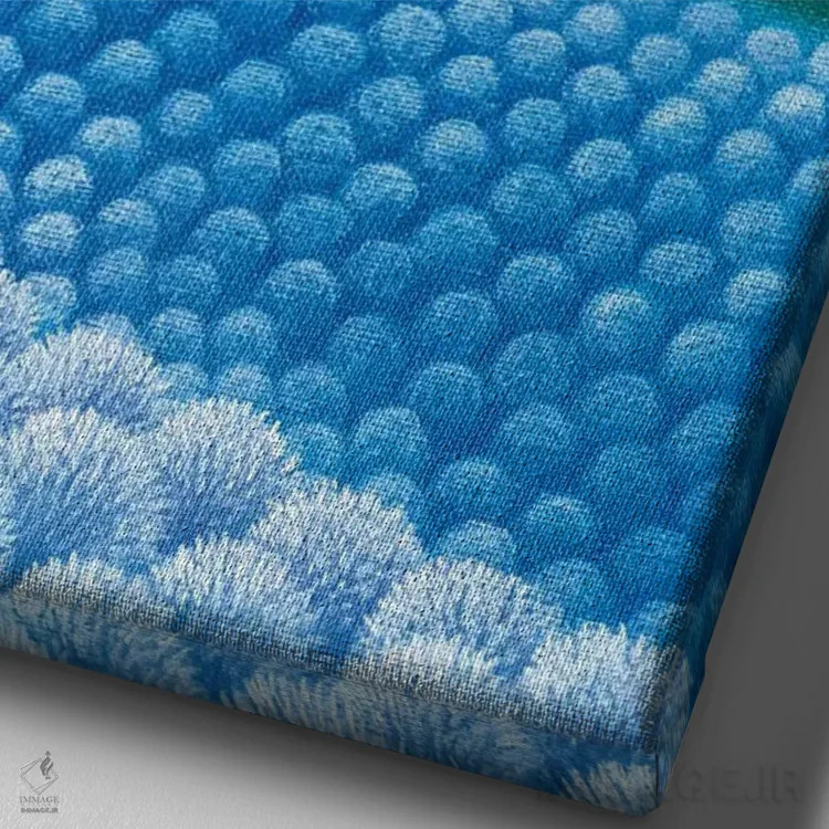 تابلو دکوراتیو عطر آبی اثر جوسیپ فالیچا - نمای نزدیک بافت بوم