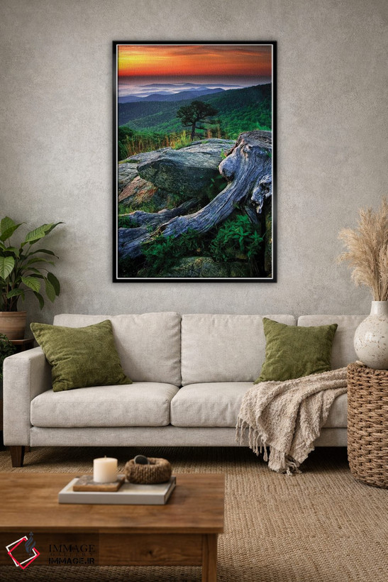 تابلو دکوراتیو Shenandoah National Park, Virginia, USA,طلوع بر فراز کوه های… اثر جی اوبراین - D1B