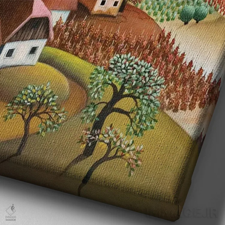 تابلو دکوراتیو تاک عظیم اثر جوسیپ فالیچا - نمای نزدیک بافت بوم