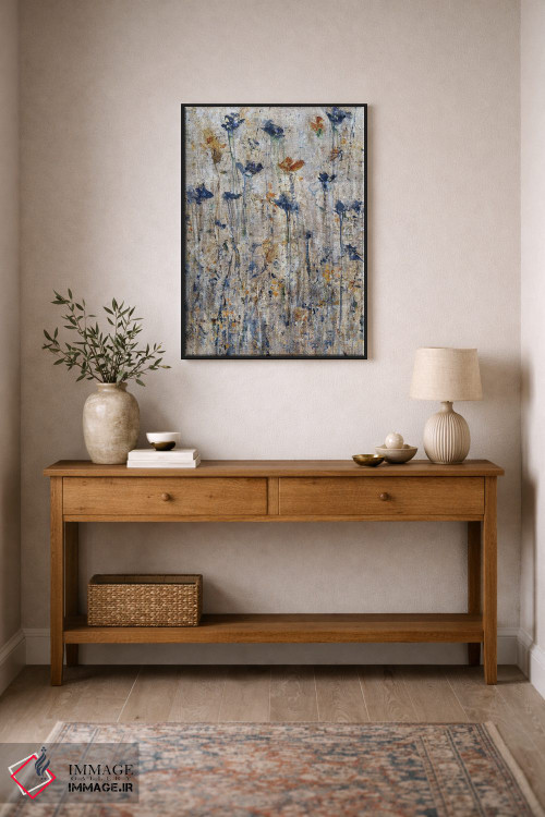 تابلو انتزاعی باغ اسرارآمیز اثر جودی ماس - D2B