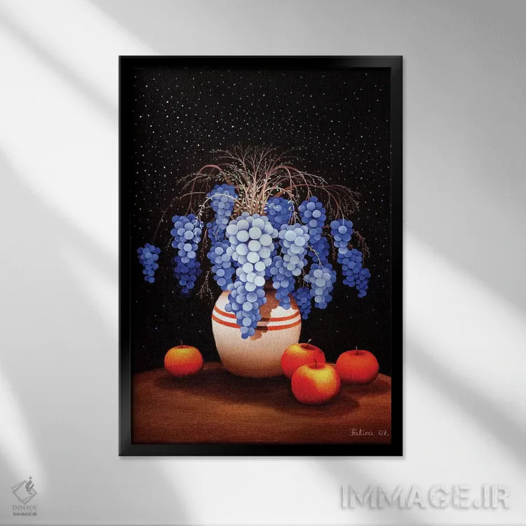 تابلو دکوراتیو هرگز اثر جوسیپ فالیچا - نمای قابدار مشکی