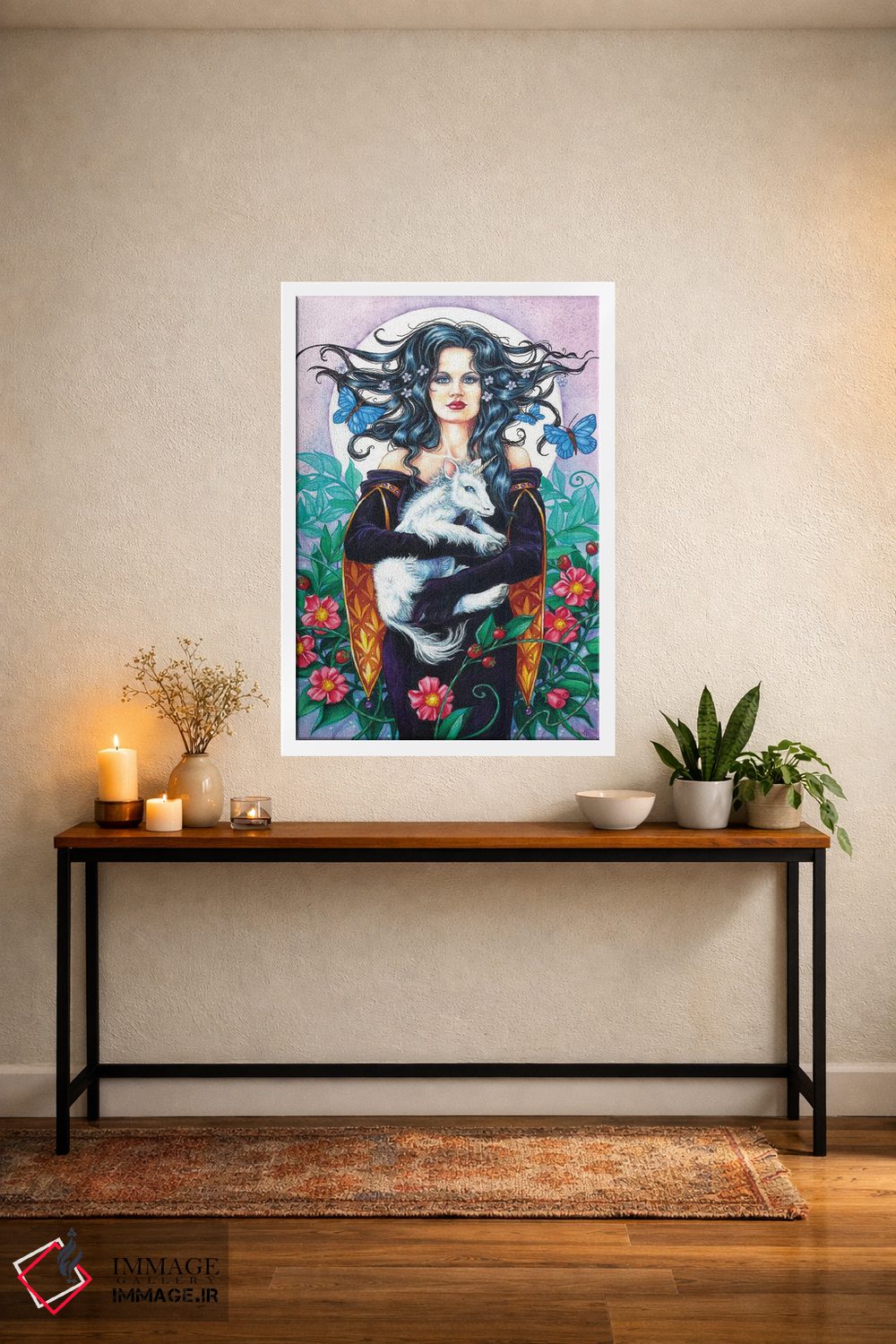 تابلو دکوراتیو تک شاخ کوچک اثر جین استار ویلز - D3W