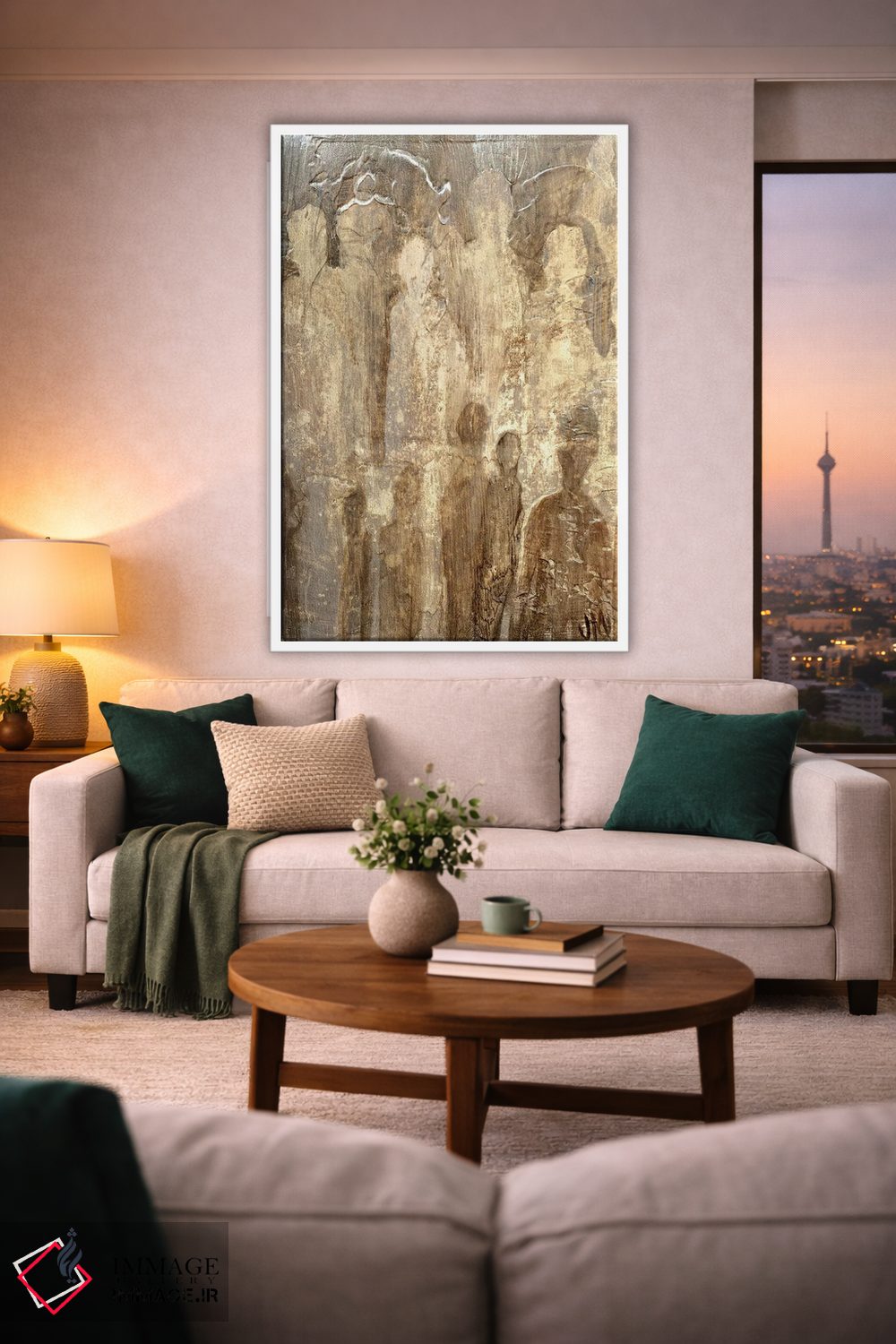 تابلو دکوراتیو مهمان پشت مهمان اثر جودی ماس - D1W