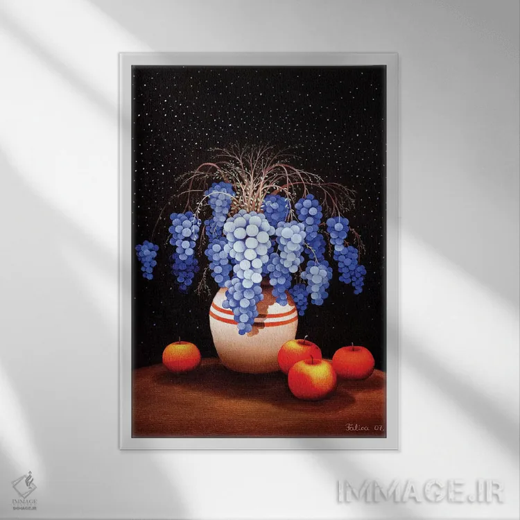 تابلو دکوراتیو هرگز اثر جوسیپ فالیچا - نمای قابدار سفید