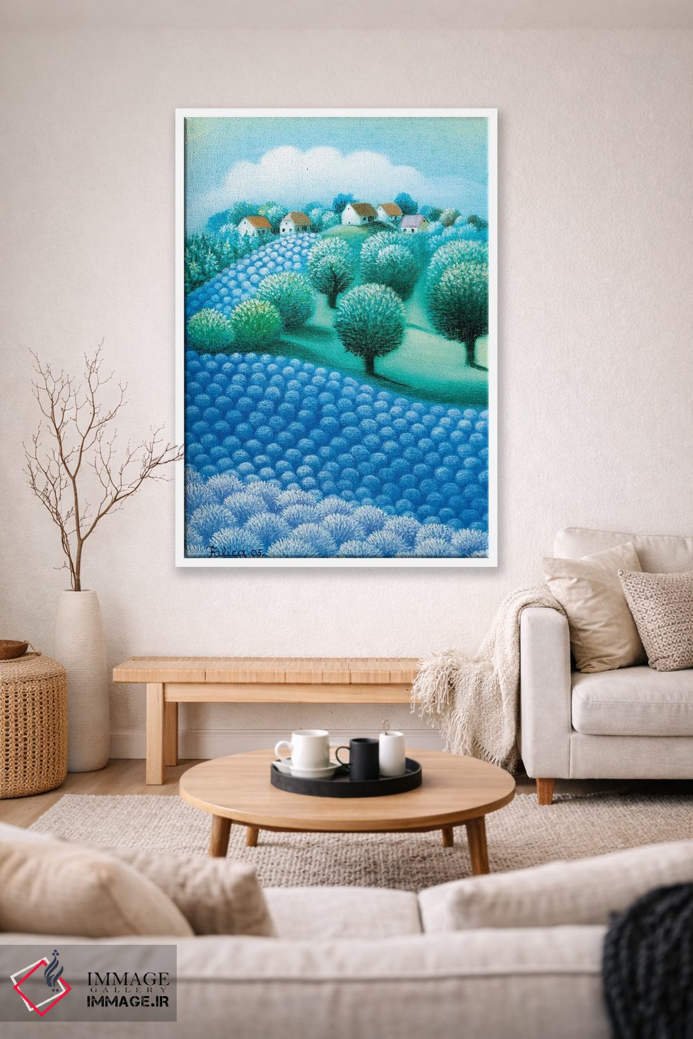تابلو دکوراتیو عطر آبی اثر جوسیپ فالیچا - D1W