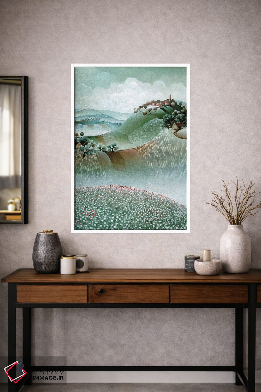 تابلو دکوراتیو بر فراز تپه ای اثر جوسیپ فالیچا - D1W