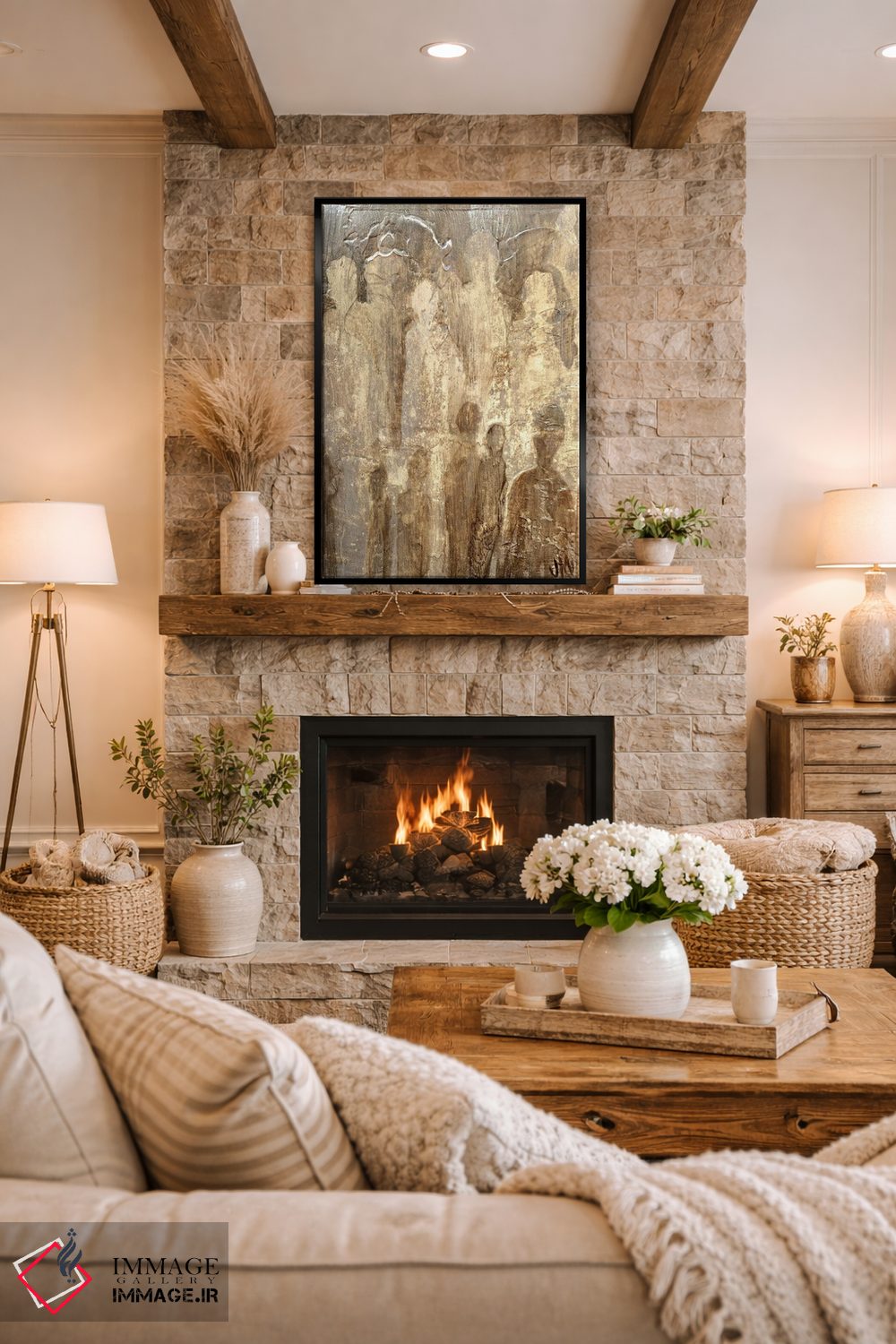 تابلو دکوراتیو مهمان پشت مهمان اثر جودی ماس - D2B