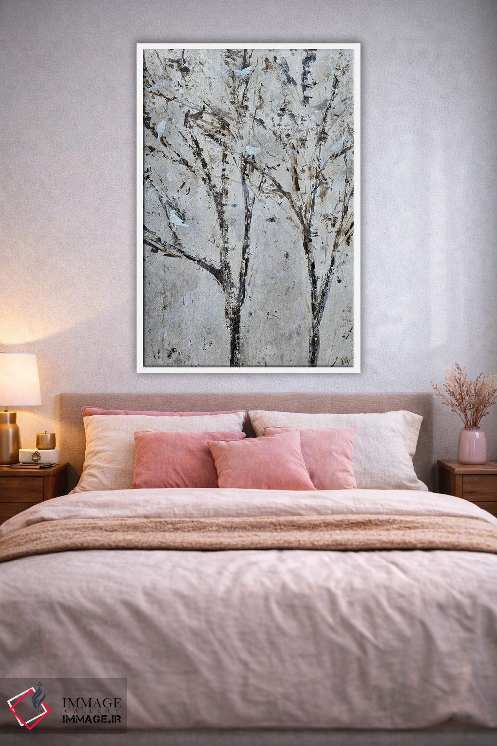 تابلو انتزاعی رازهای پرندگان اثر جودی ماس - D1W