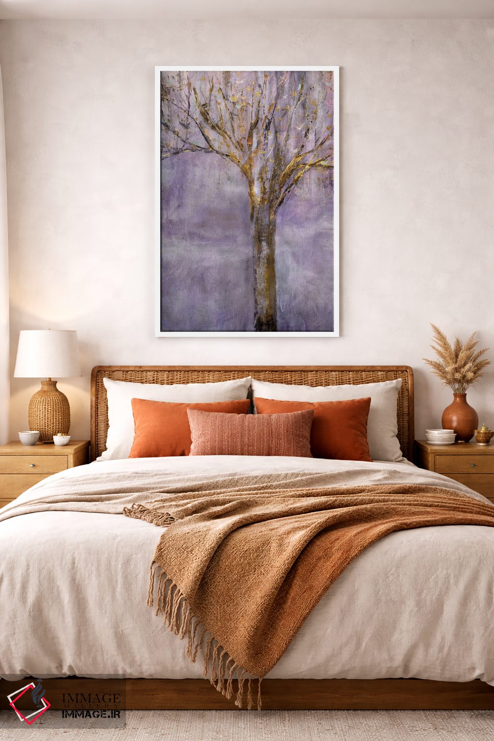 تابلو مدرن درخت شب اثر جودی ماس - D2W