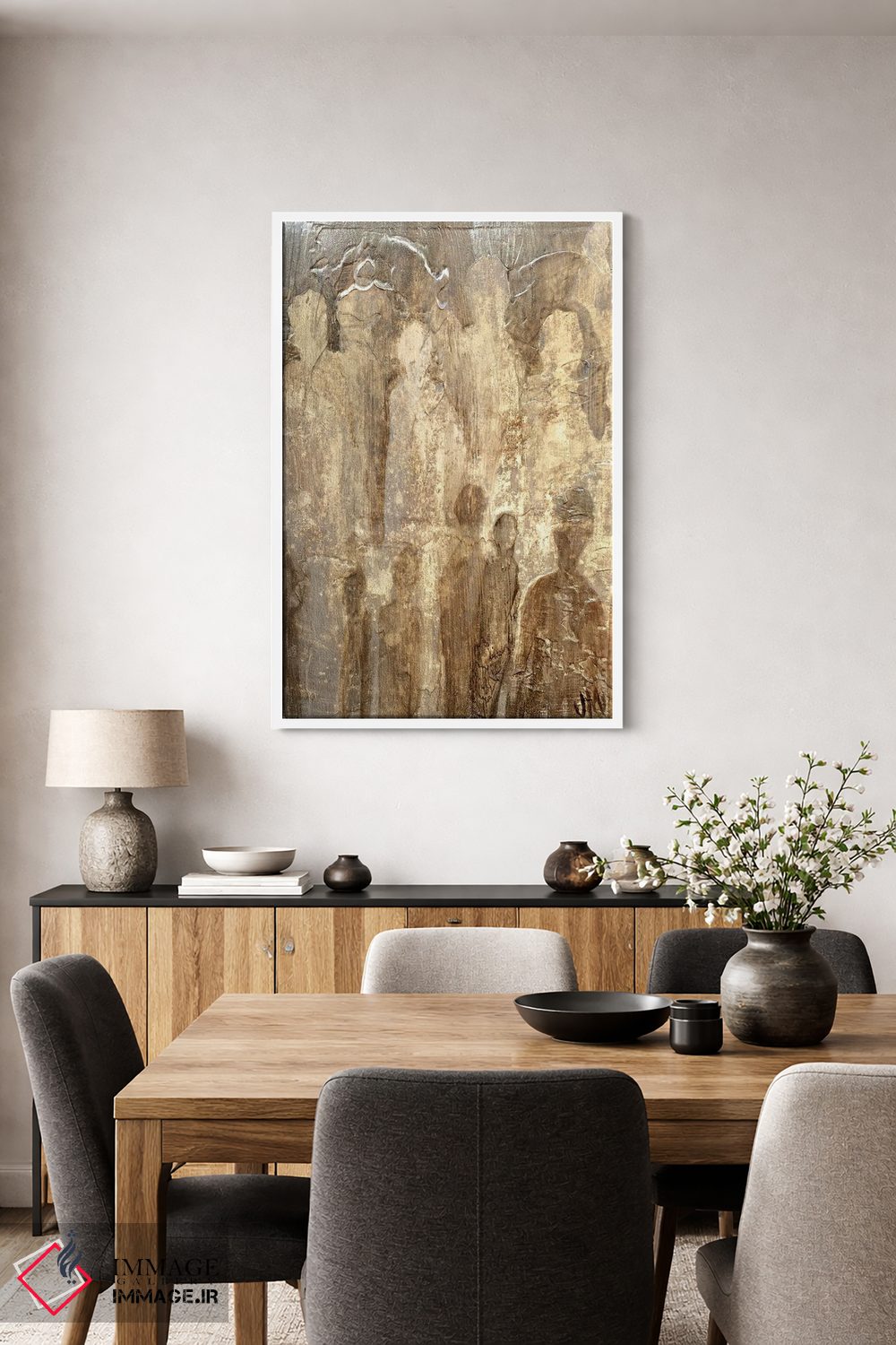 تابلو دکوراتیو مهمان پشت مهمان اثر جودی ماس - D4W