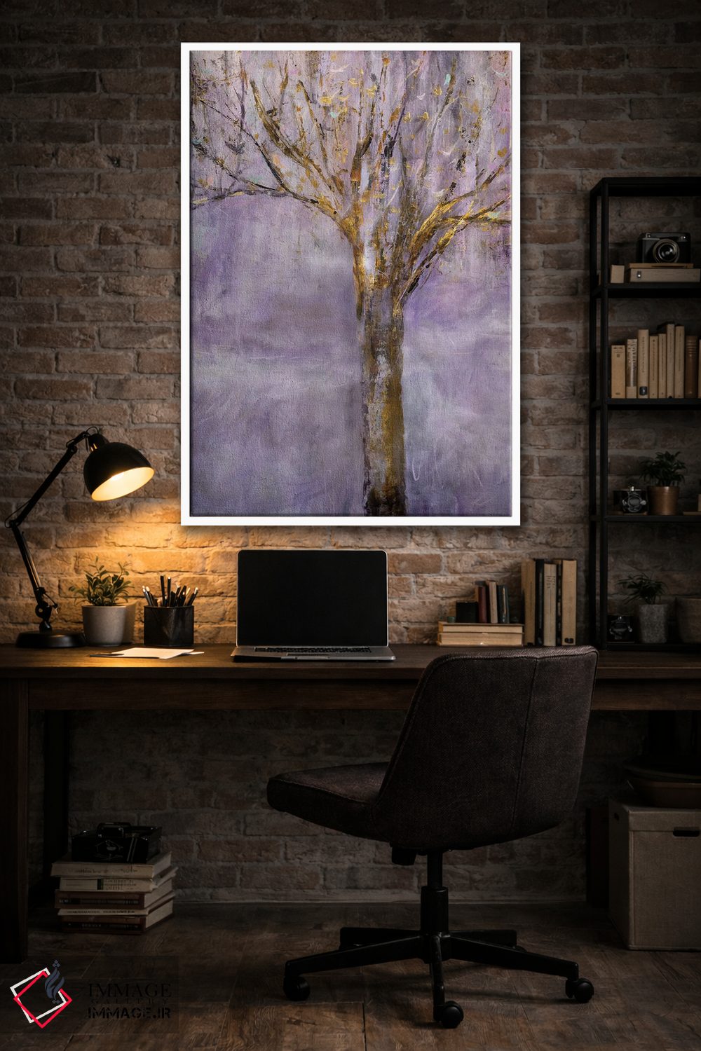 تابلو مدرن درخت شب اثر جودی ماس - D3W